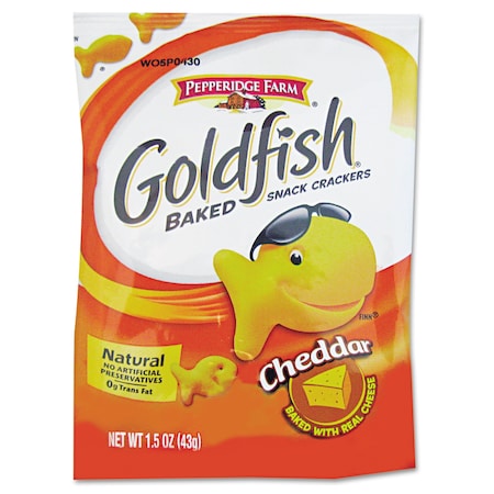 Pepperidge Farm 1.5 oz. Cheddar Goldfish Crackers, 72 PK 13539